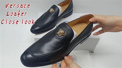 versace mens brown loafers|medusa apron toe loafer men.